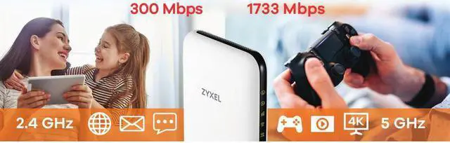 Alt view image 7 of 10 - Zyxel WAC500H AC1200 W2 Wireless Gigabit Wall Access Point, 2 GbE PT Ports (1 PoE), Cloud, App, Direct or Controller Management, 1 Year Nebula Pro Included, POE+ Powered