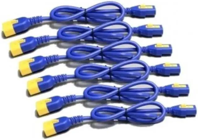 Alt view image 6 of 8 - APC AP8704S-NAX590 Power Cord Kit (6 Ea) Locking C13 To C14