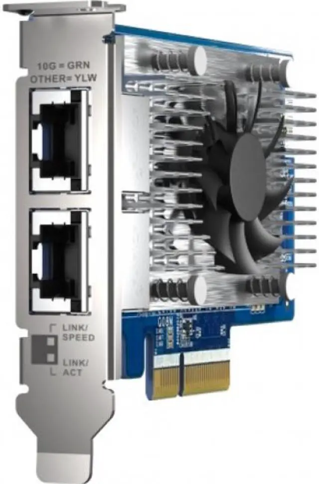Alt view image 4 of 12 - QNAP QXG-10G2T-X710 10Gigabit Ethernet Card QXG10G2TX710