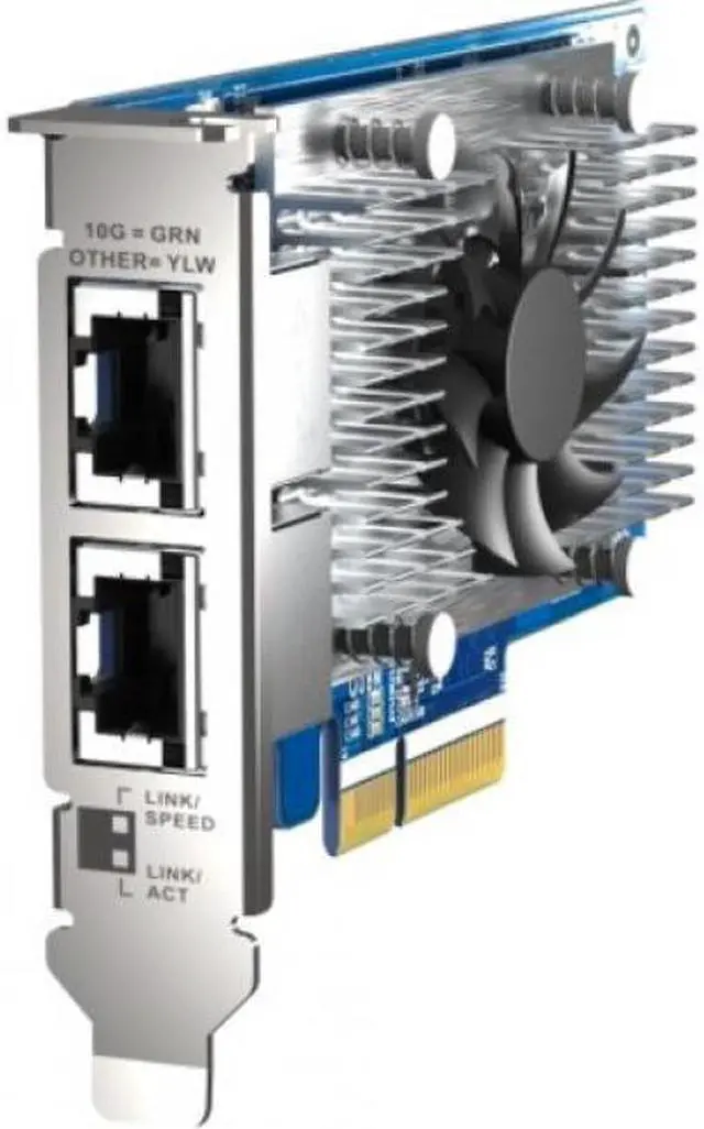 Alt view image 6 of 12 - QNAP QXG-10G2T-X710 10Gigabit Ethernet Card QXG10G2TX710