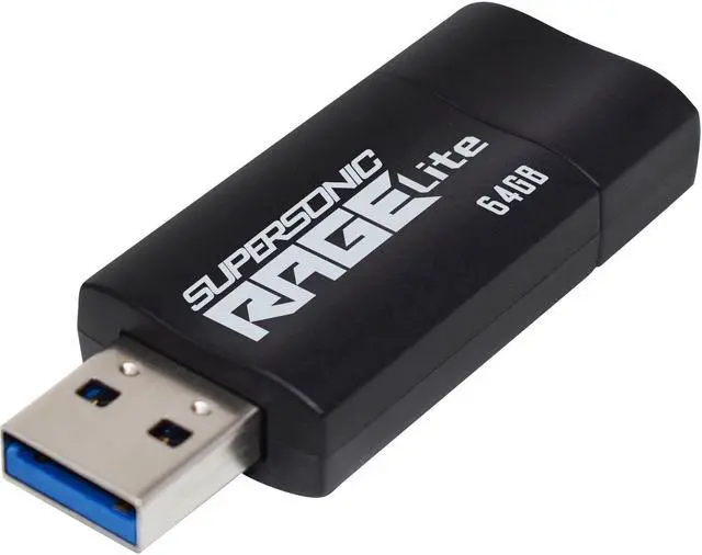 Alt view image 2 of 10 - Patriot Memory Supersonic Rage Lite USB 3.2 Gen 1 Flash Drives - 64GB - 64 GB - USB 3.2 (Gen 1) - 120 MB/s Read Speed - 3 Year Warranty