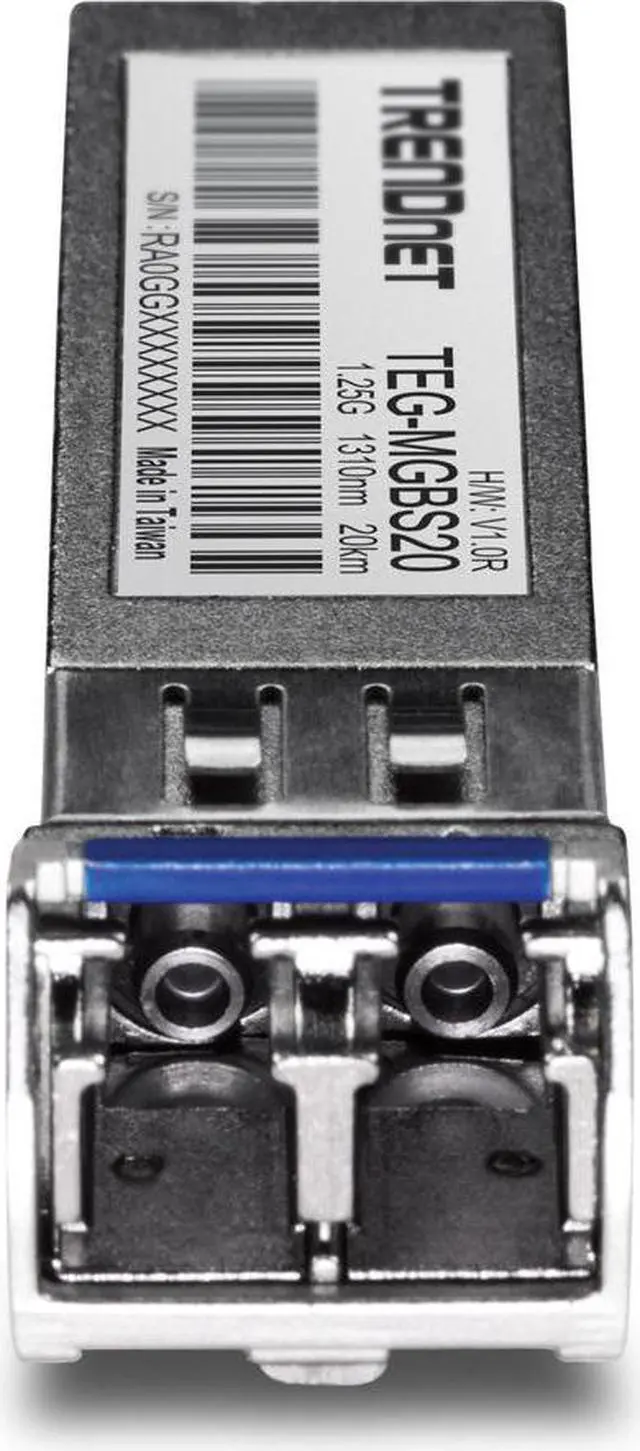 Alt view image 12 of 12 - TRENDnet TEG-MGBS20, SFP Single Mode LC Module (20km)