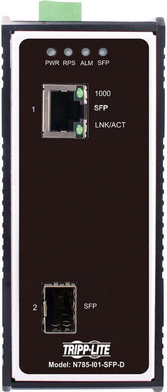Alt view image 2 of 10 - Tripp Lite Industrial Gigabit Fiber to Ethernet Media Converter N785I01SFPD
