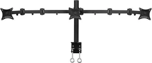 Alt view image 10 of 20 - Siig Articulating Triple Monitor Desk Mount - 13" To 27"