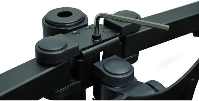 Alt view image 12 of 20 - Siig Articulating Triple Monitor Desk Mount - 13" To 27"