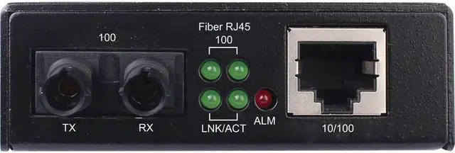 Alt view image 3 of 14 - Tripp Lite 2km RJ45/ST Hardened Copper to Fiber Media Converter N784H01STMM