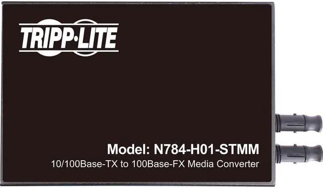 Alt view image 6 of 14 - Tripp Lite 2km RJ45/ST Hardened Copper to Fiber Media Converter N784H01STMM