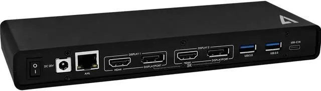 Alt view image 8 of 20 - V7 NETWORKING UCDDS-1N UCDDS-1N UNIVERSAL USB-C 4K