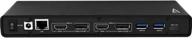 Alt view image 9 of 20 - V7 NETWORKING UCDDS-1N UCDDS-1N UNIVERSAL USB-C 4K