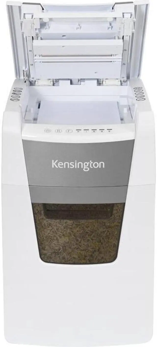 Alt view image 4 of 17 - Kensington OfficeAssist Auto Feed Shredder A1500-HS Anti-Jam Micro Cut - Continuous Shredder - Micro Cut - 6 Per Pass - for shredding Paper, Staples, Paper Clip, Credit Card, CD, DVD - 0.079" x 0
