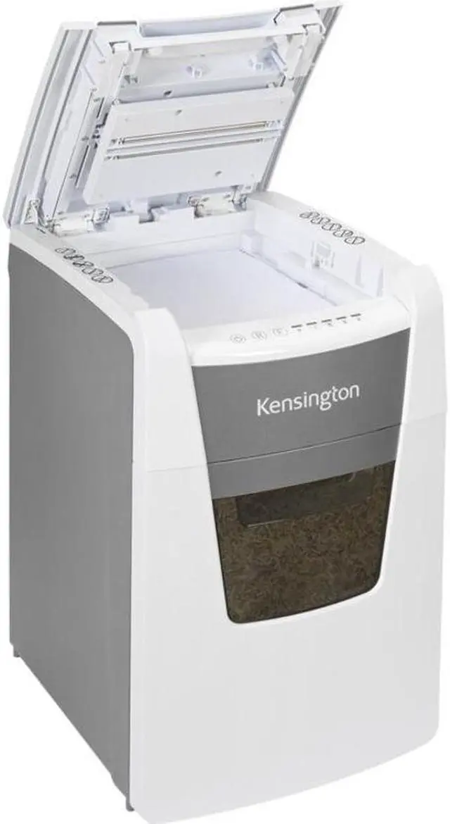 Alt view image 5 of 17 - Kensington OfficeAssist Auto Feed Shredder A1500-HS Anti-Jam Micro Cut - Continuous Shredder - Micro Cut - 6 Per Pass - for shredding Paper, Staples, Paper Clip, Credit Card, CD, DVD - 0.079" x 0