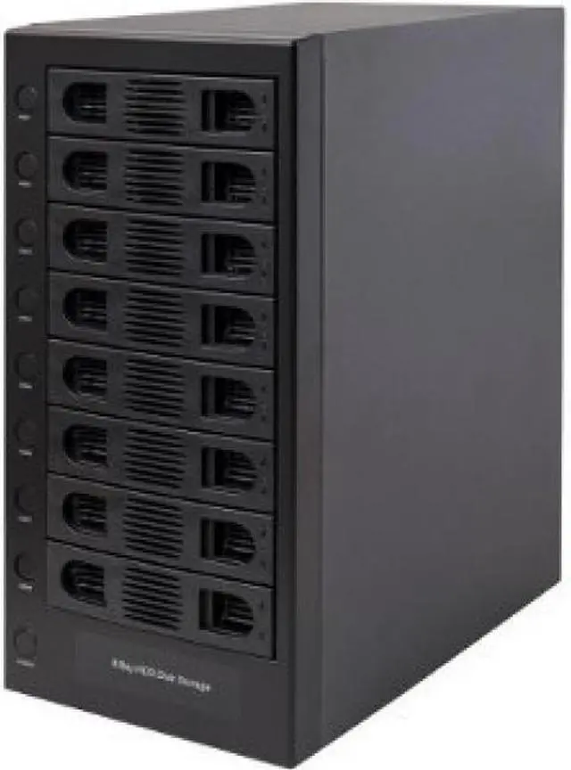 Alt view image 10 of 11 - Syba SY-ENC50119 8 Bay 2.5" and 3.5" SATA Hard Drive External USB 3.0 Hard Drive Enclosure