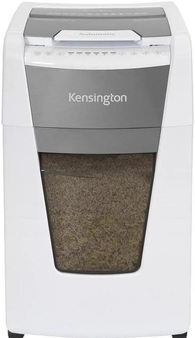 Alt view image 6 of 10 - Kensington OfficeAssist Auto Feed Shredder A3000-HS Anti-Jam Micro Cut - Continuous Shredder - Micro Cut - 8 Per Pass - for shredding Paper, Staples, Paper Clip, Credit Card, Junk Mail, Glossy Paper,