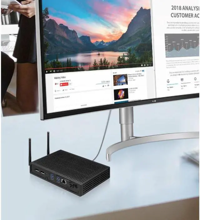 Alt view image 7 of 20 - LG CL600N-6N Electronics Quad-core Processor Thin Client Box