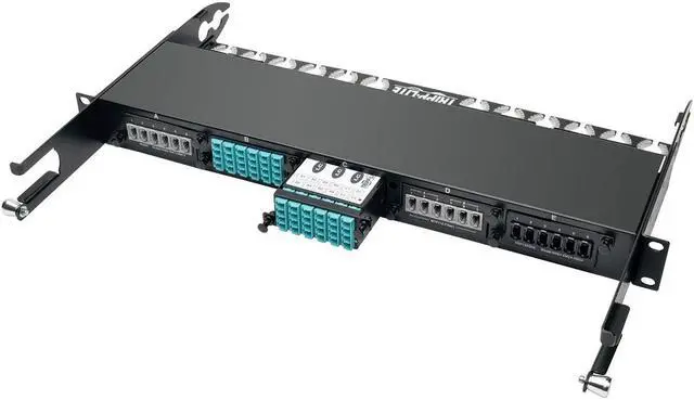 Alt view image 2 of 14 - Tripp Lite 40GB to 10GB Breakout Cassette, x3 8-Fiber OM4 MTP/MPO to x12 LC Duplex (N482-3M8-LC12)