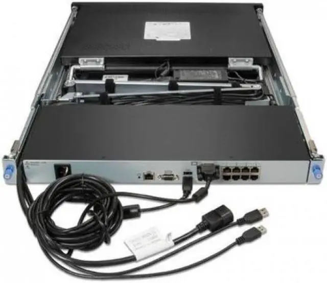 Alt view image 9 of 10 - Avocent 18.5"LRA LCD Console LCD 16P KVM 16 Cables USB KB US (LRA185KMM16D-G01)