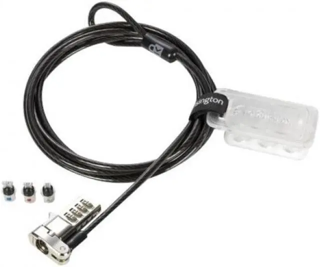 Alt view image 4 of 11 - Kensington Universal 3-in-1 Combination Laptop Lock K62316WW