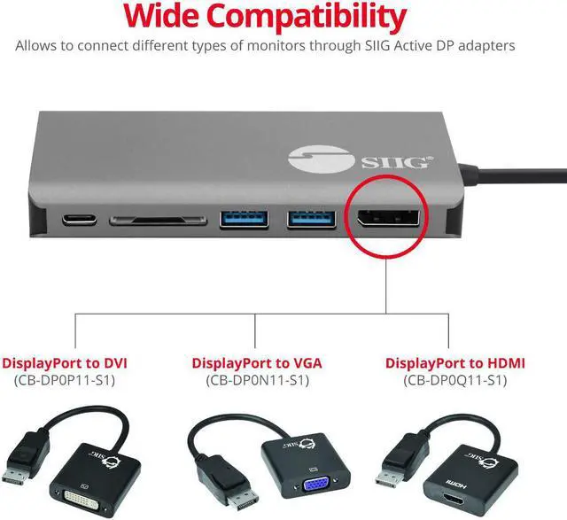Alt view image 9 of 20 - USB-C MST VIDEO WITH HUB LAN &