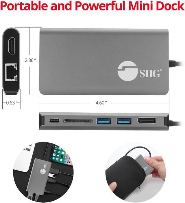 Alt view image 11 of 20 - USB-C MST VIDEO WITH HUB LAN &