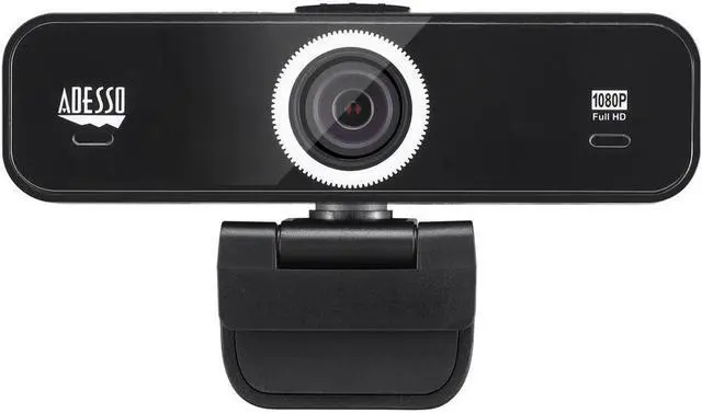 Alt view image 2 of 20 - Adesso CyberTrack K1 Webcam - 2.1 Megapixel - 30 fps - USB 2.0 - 1920 x 1080 Video - CMOS Sensor - Fixed Focus - Microphone - Monitor, Notebook, TV - Windows 10