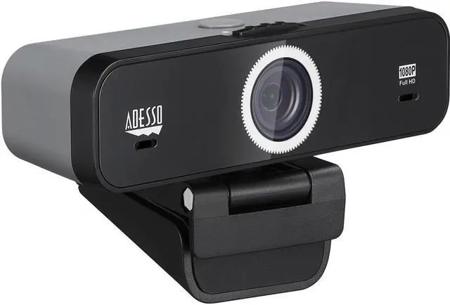 Alt view image 6 of 20 - Adesso CyberTrack K1 Webcam - 2.1 Megapixel - 30 fps - USB 2.0 - 1920 x 1080 Video - CMOS Sensor - Fixed Focus - Microphone - Monitor, Notebook, TV - Windows 10