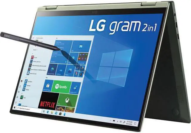 Alt view image 2 of 10 - LG gram 14T90P-K.APG5U1 14" Touchscreen Laptop i7-1165G7 16GB 512GB SSD W10P