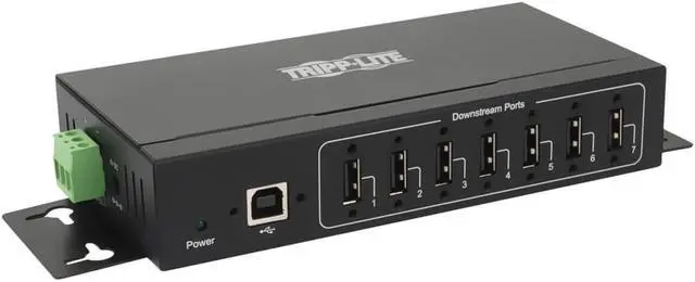 Alt view image 9 of 20 - USB 20 HUB INDUSTRIAL 7PORT 15KV ESD