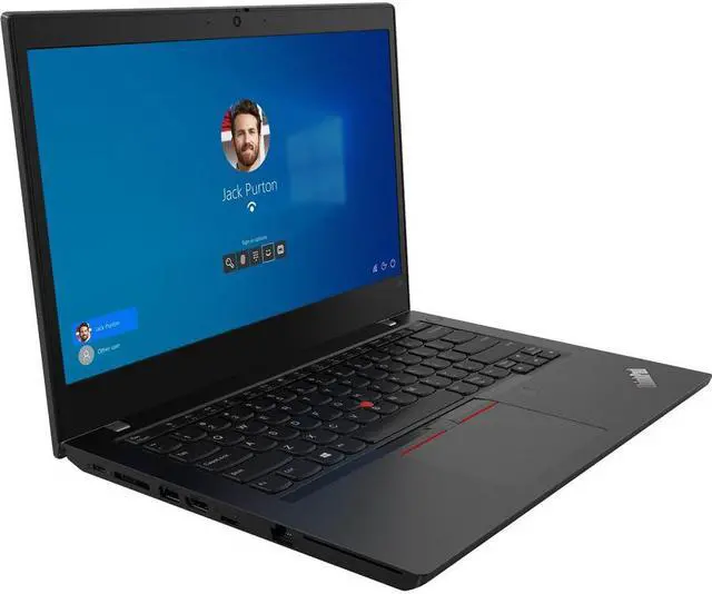 Alt view image 10 of 15 - Lenovo ThinkPad L14 Gen2 20X10094US 14" Touchscreen Notebook - Full HD - 1920 x 1080 - Intel Core i5 11th Gen i5-1135G7 Quad-core (4 Core) 2.40 GHz - 8 GB RAM - 256 GB SSD - Black - Windows 10 Pr