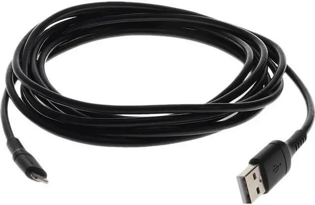 Alt view image 11 of 16 - AddOn 2.0m (6.6ft) USB 2.0 (A) Male to Lightning Male Sync and Charge Black Cable