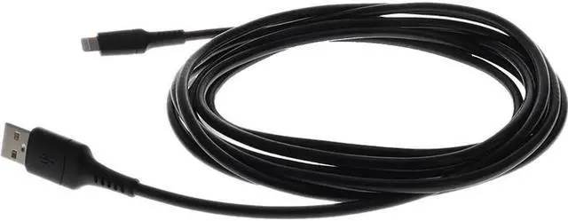 Alt view image 14 of 16 - AddOn 2.0m (6.6ft) USB 2.0 (A) Male to Lightning Male Sync and Charge Black Cable