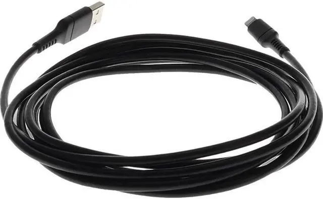 Alt view image 12 of 16 - AddOn 2.0m (6.6ft) USB 2.0 (A) Male to Lightning Male Sync and Charge Black Cable