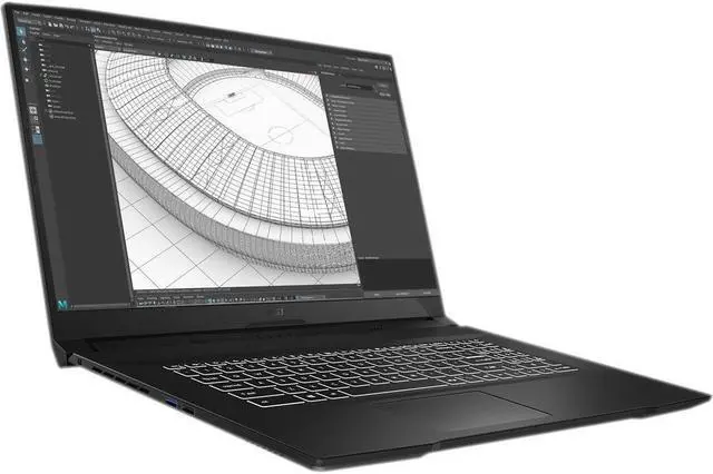 Alt view image 2 of 6 - MSI WF 76 Series Mobile Workstation Intel Core i7 11th Gen 11800H (2.30GHz) 16GB Memory 512 GB NVMe SSD NVIDIA T1200 17.3" Windows 11 Pro 64-bit WF76 11UI-647