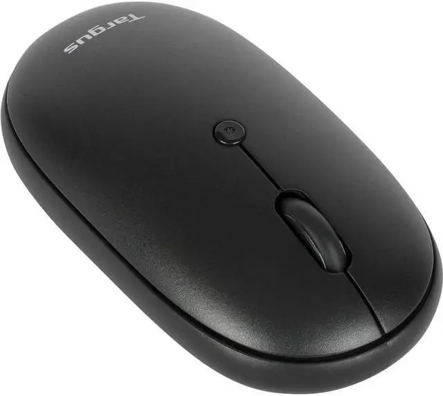Alt view image 7 of 14 - Targus Compact Multi-Device Antimicrobial Wireless Mouse - Wireless - Bluetooth/Radio Frequency - 2.40 GHz - Black - 3 Button(s) - Symmetrical