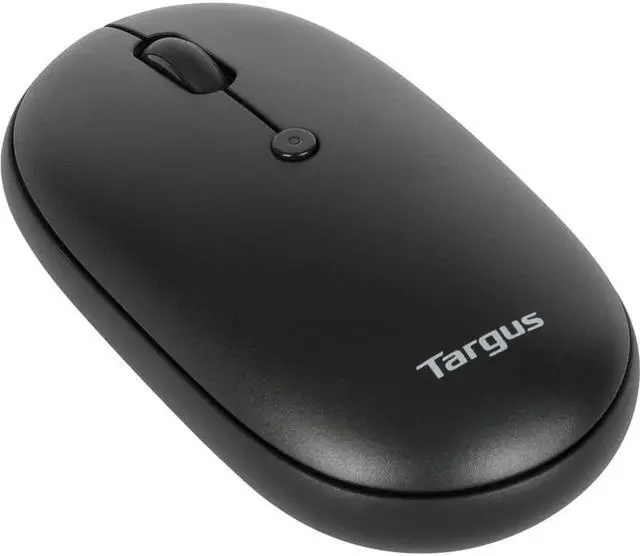 Alt view image 5 of 14 - Targus Compact Multi-Device Antimicrobial Wireless Mouse - Wireless - Bluetooth/Radio Frequency - 2.40 GHz - Black - 3 Button(s) - Symmetrical