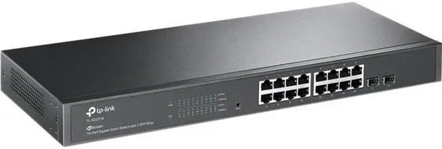 Alt view image 10 of 10 - TL-SG2218 JetStream 16-Port Gigabit Smart Switch with 2 SFP Slots