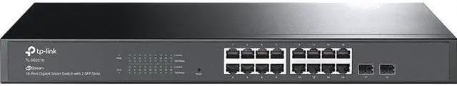 Alt view image 8 of 10 - TL-SG2218 JetStream 16-Port Gigabit Smart Switch with 2 SFP Slots