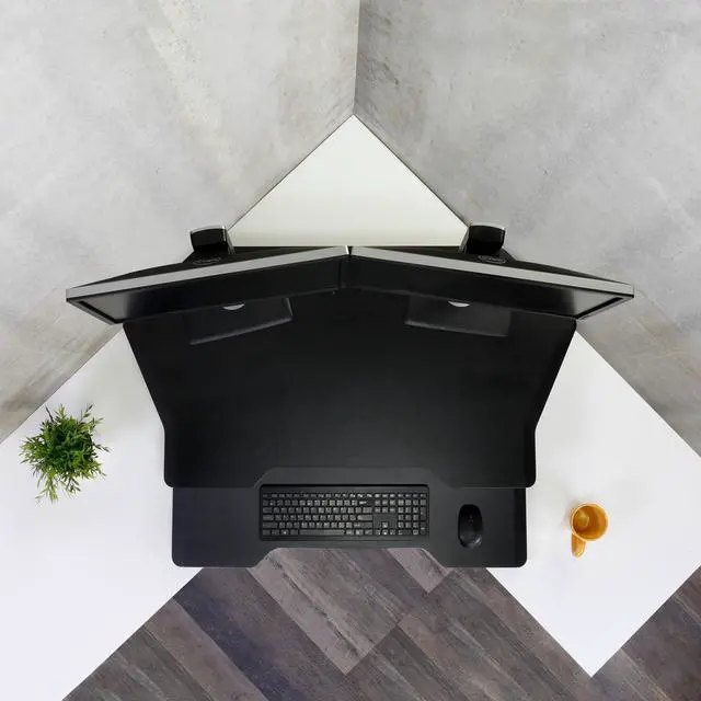 Alt view image 20 of 20 - Ergotron WorkFit-TX Standing Desk Converter, Sit-Stand Desk Workstation - Height-Adjustable Keyboard (33-467-921)