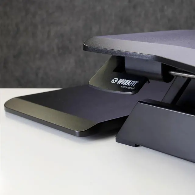 Alt view image 18 of 20 - Ergotron WorkFit-TX Standing Desk Converter, Sit-Stand Desk Workstation - Height-Adjustable Keyboard (33-467-921)