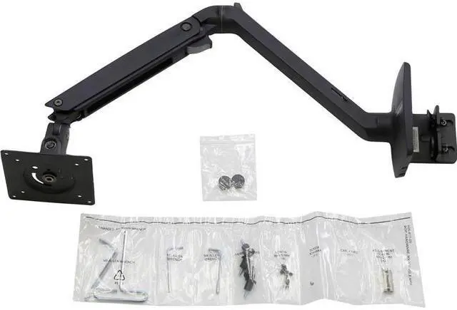 Alt view image 6 of 11 - Ergotron MXV Desk Monitor Arm Matte Black