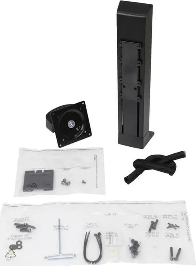 Alt view image 4 of 8 - Monitor Riser For 24" Monitors 30 Degree Tilt Black Supports 16 lb 97935085