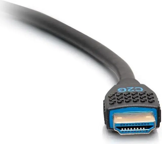 Alt view image 6 of 12 - C2G C2G10374 1.64 ft. (0.50m) Black Performance Series Ultra Flexible High Speed HDMI Cable - 4K 60Hz In-Wall, CMG (FT4) Rated Male to Male