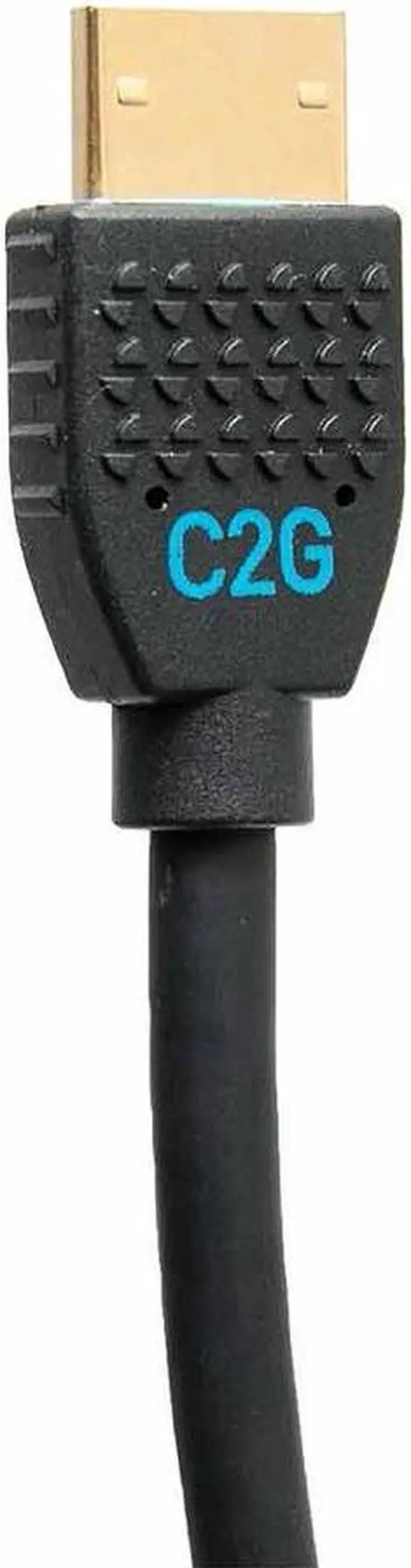 Alt view image 8 of 12 - C2G C2G10374 1.64 ft. (0.50m) Black Performance Series Ultra Flexible High Speed HDMI Cable - 4K 60Hz In-Wall, CMG (FT4) Rated Male to Male