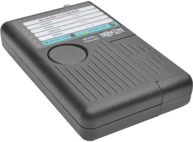 Alt view image 4 of 14 - Tripp Lite T014-001 Network Cable Continuity Tester for Cat 5/Cat6/Cat6a, Phone, USB and Coax Cable Assemblies (T014-001)