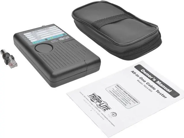 Alt view image 5 of 14 - Tripp Lite T014-001 Network Cable Continuity Tester for Cat 5/Cat6/Cat6a, Phone, USB and Coax Cable Assemblies (T014-001)