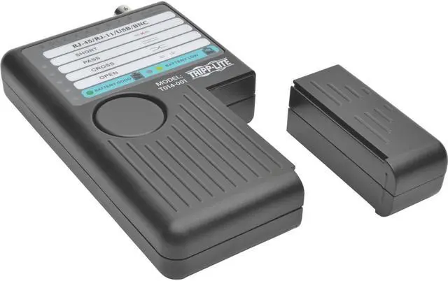 Alt view image 7 of 14 - Tripp Lite T014-001 Network Cable Continuity Tester for Cat 5/Cat6/Cat6a, Phone, USB and Coax Cable Assemblies (T014-001)
