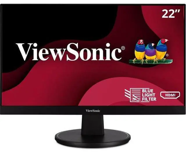 Alt view image 11 of 20 - ViewSonic VA2247-MH 22 Inch Full HD 1080p Monitor with Ultra-Thin Bezel, Adaptive Sync, 75 Hz, Eye Care, HDMI, VGA Inputs for Home and Office