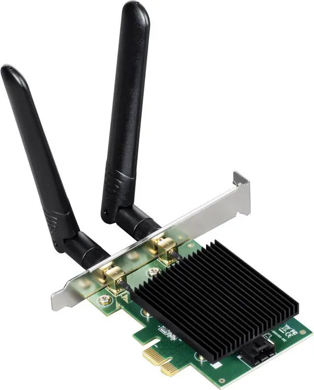 Alt view image 13 of 15 - TRENDnet TEW-907ECH, AX3000 Wireless Dual Band & Bluetooth® 5.2 (Class 2)
PCIe Adapter