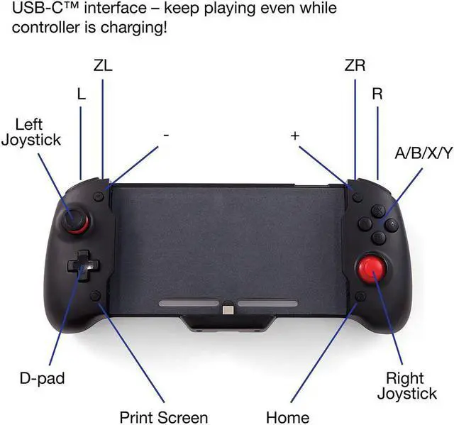 Alt view image 9 of 16 - Pro Controller Grip for Switch