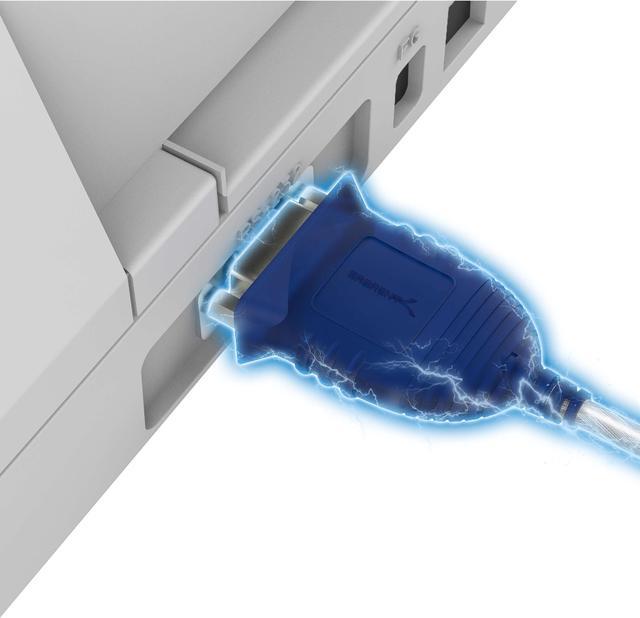 Alt view image 16 of 17 - SABRENT USB 2.0 to Serial (9-Pin) DB-9 RS-232 Converter Cable, Prolific Chipset, HEXNUTS, [Windows 10/8.1/8/7/VISTA/XP, Mac OS X 10.6 and Above] 6-Feet (CB-9P6F)