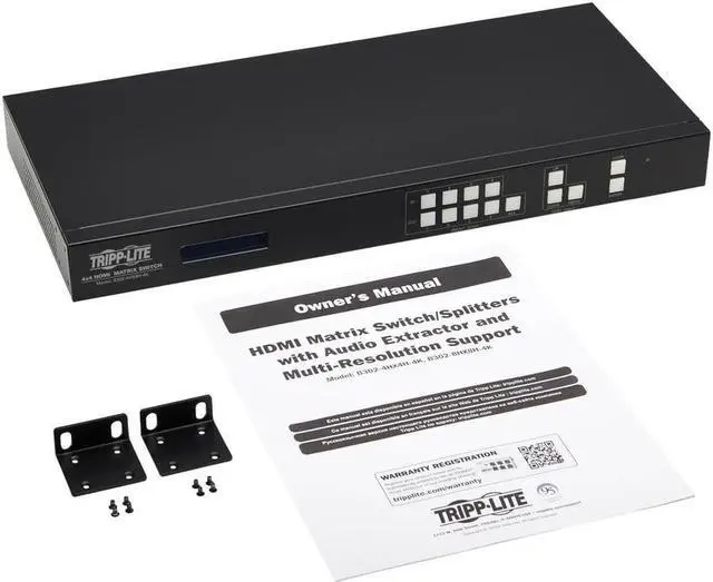 Alt view image 5 of 19 - Tripp Lite 4x4 4K 60Hz HDR HDMI Matrix Switch / Splitter B3024HX4H4K